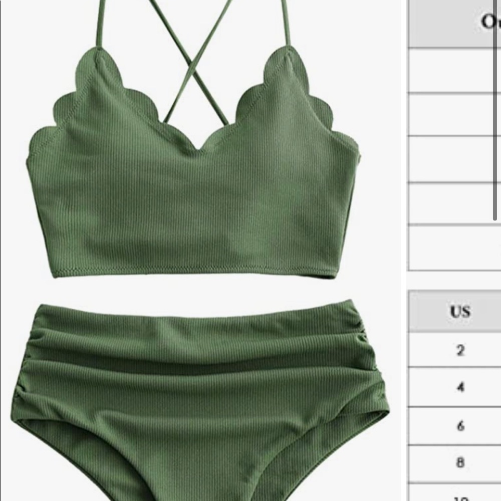 Zaful Bikini top, size M.